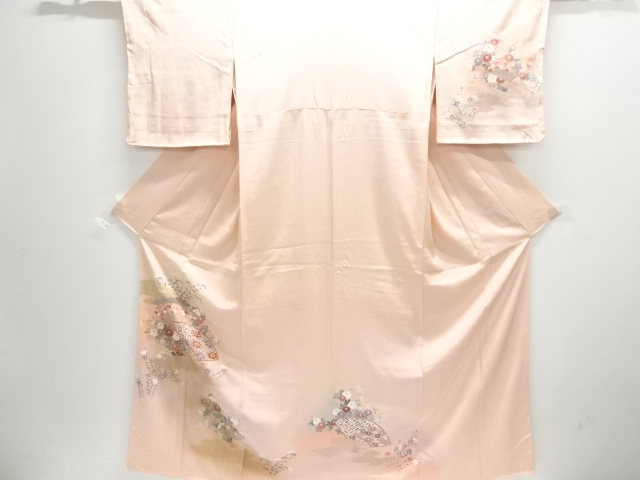 JAPANESE KIMONO / HOMONGI / FLORAL PLANTS